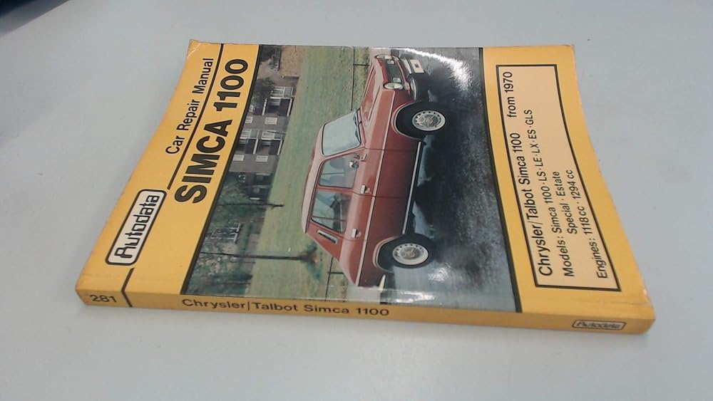 Simca 1100 Car Repair Manual cover image