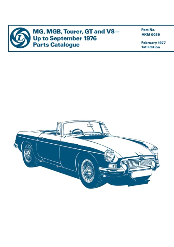 MG MGB Tourer, GT and V8 Parts Catalogue: AKM 0039 cover image