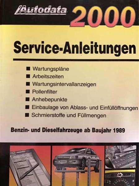 Autodata Service-Anleitungen 2000 - Benzin- und Dieselfahrzeuge ab 1989